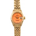 Designer Vintage Ladies Rolex Datejust 6917 Coral Dial WE04613