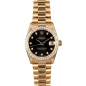 Rolex Midsize Datejust 68278 Black Diamond Dial WE03886