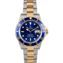 Rolex Two-Tone Submariner 16803 Blue WE04412