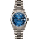 Rolex White Gold President 118239 Blue Waves WE04778