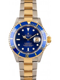 Blue Rolex Submariner 16613 Mens WE02552