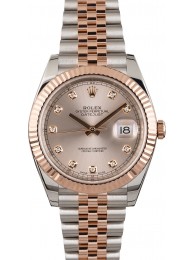 Fake Luxury Rolex Datejust 41 Ref 126331 Sundust Diamond Dial WE01421