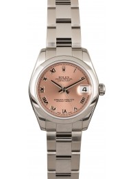 High Quality Fake Rolex Datejust 178240 Pink Roman Dial WE00016