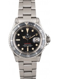 Vintage 1972 Rolex Red Submariner 1680 Matte Black"Ft First Dial" WE03369